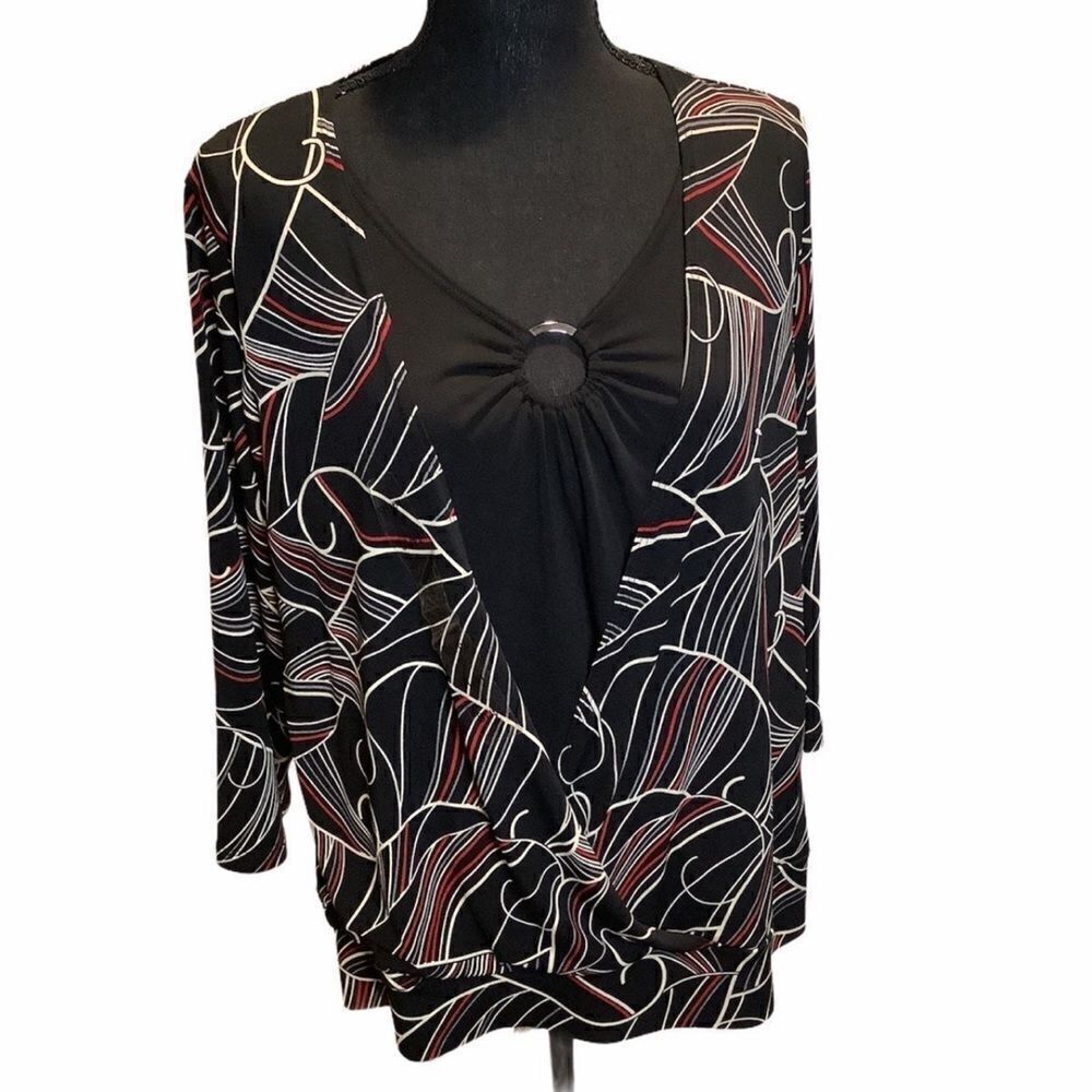 V-Neck Blouse by Lane Bryant